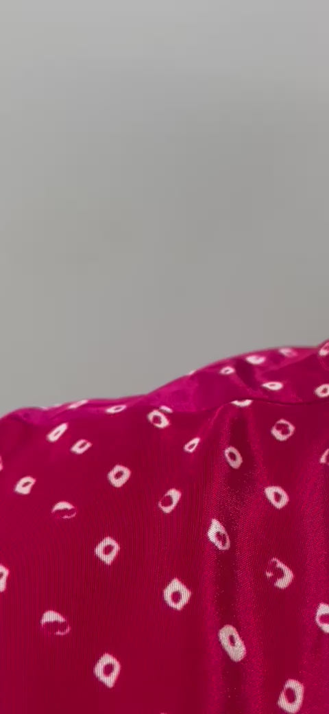Fuchsia Gold Bandhani Palazzo Set