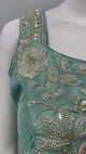 Mint Floral Embroidered Sharara Set