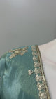Dusty Turquoise Antique Gold Geometric Sharara Set