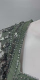 Olive Noir Embellished Corset Saree Set