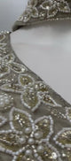 Sage Silver Draped Saree Set