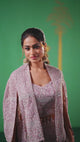 Dusty Rose Embroidered Co-Ord Set – Modern Elegance with Subtle Indian Detailing