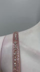 Coral Rose Silver Embellished Pre-Draped Saree Set