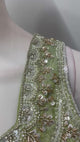 Pistachio Gold Embroidered Palazzo Suit Set