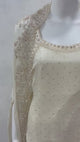 Regal Ivory Embellished Cape Ensemble