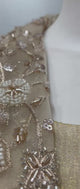 Champagne Embroidered Jacket Palazzo Set