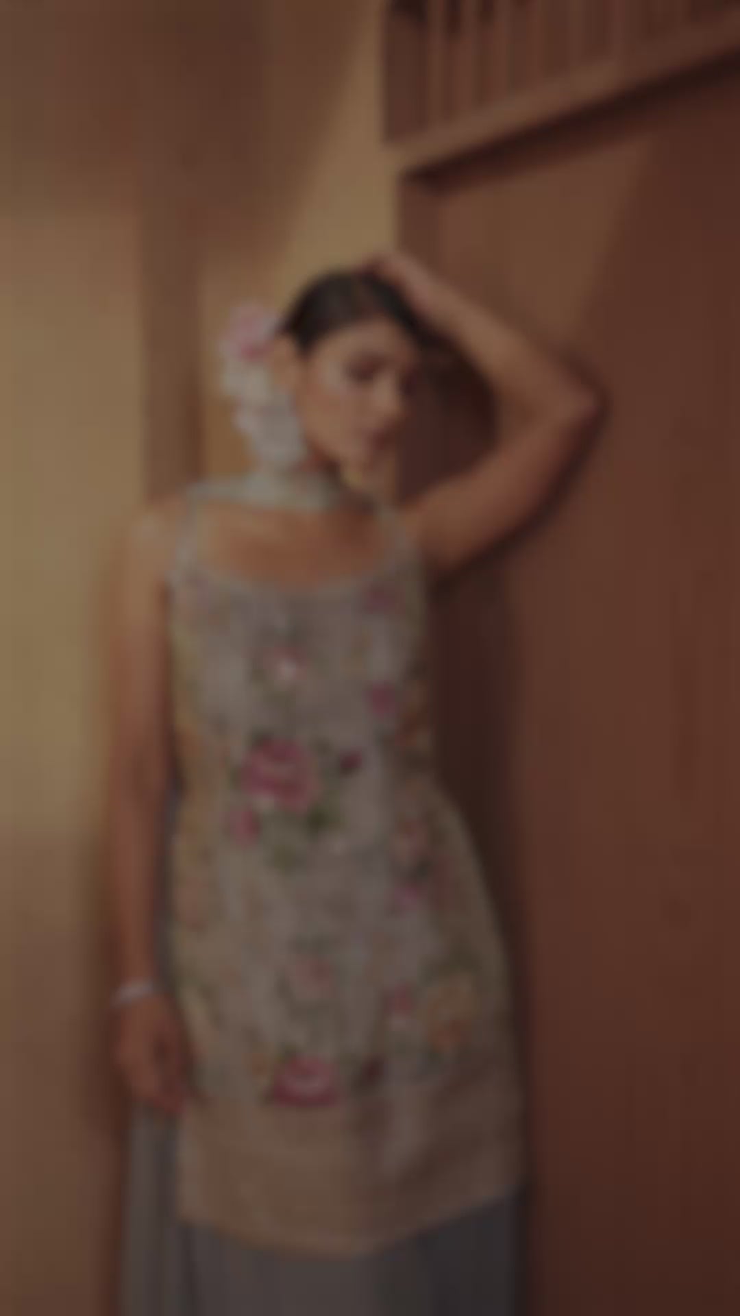 Sage Floral Embroidered Ethnic Set – Effortless Elegance with Modern Bloom Detailing