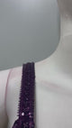 Midnight Plum Sequin Palazzo Couture Ensemble
