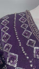 Midnight Plum Mirror Draped Saree Set