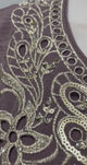 Smoky Mauve Zari Gharara Set