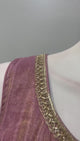 Mauve Rose Antique Gold Jewel Palazzo Set