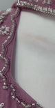 Dusty Mauve Silver Floral Palazzo Set