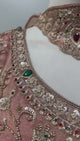 Dusty Peach Antique Gold Jewel Palazzo Set