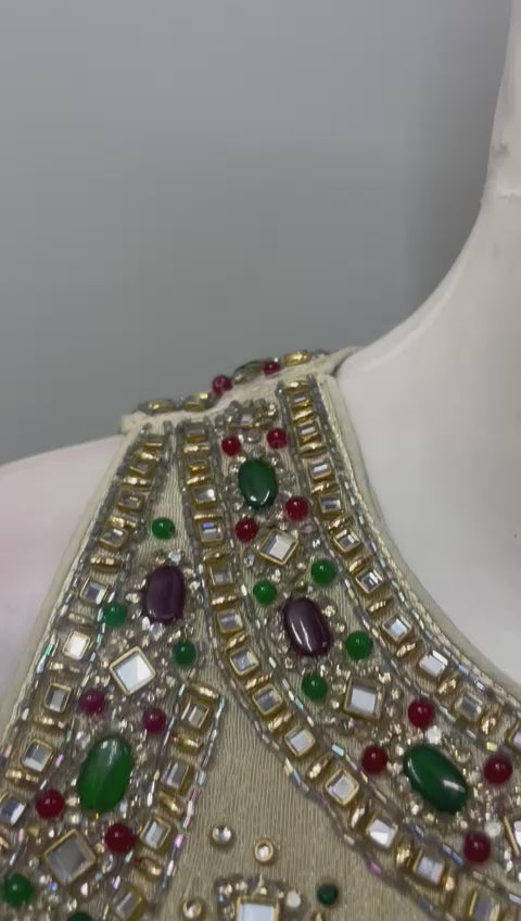 Champagne Ivory Jewel Palazzo Set