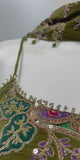 Olive Paisley Embroidered Palazzo Set