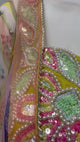 Sunshine Yellow Floral Mirror Lehenga Set