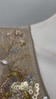 Champagne Taupe Gold Embroidered Sharara Couture Ensemble
