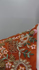 Tangerine Ivory Embroidered Cape Palazzo Couture Ensemble