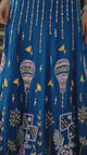 Peacock Teal Whimsical Embroidered Lehenga Ensemble