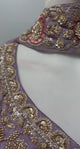 Dusty Lilac Gold Floral Palazzo Set