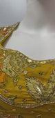 Mustard Floral Mirror Lehenga Set