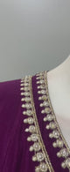 Royal Plum Antique Gold Floral Palazzo Set