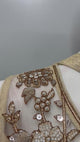 Champagne Gold Mirrorwork Palazzo Dupatta Set