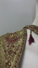 Antique Olive Jewel Corset Palazzo Set