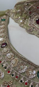 Antique Olive Gold Jewel Palazzo Set