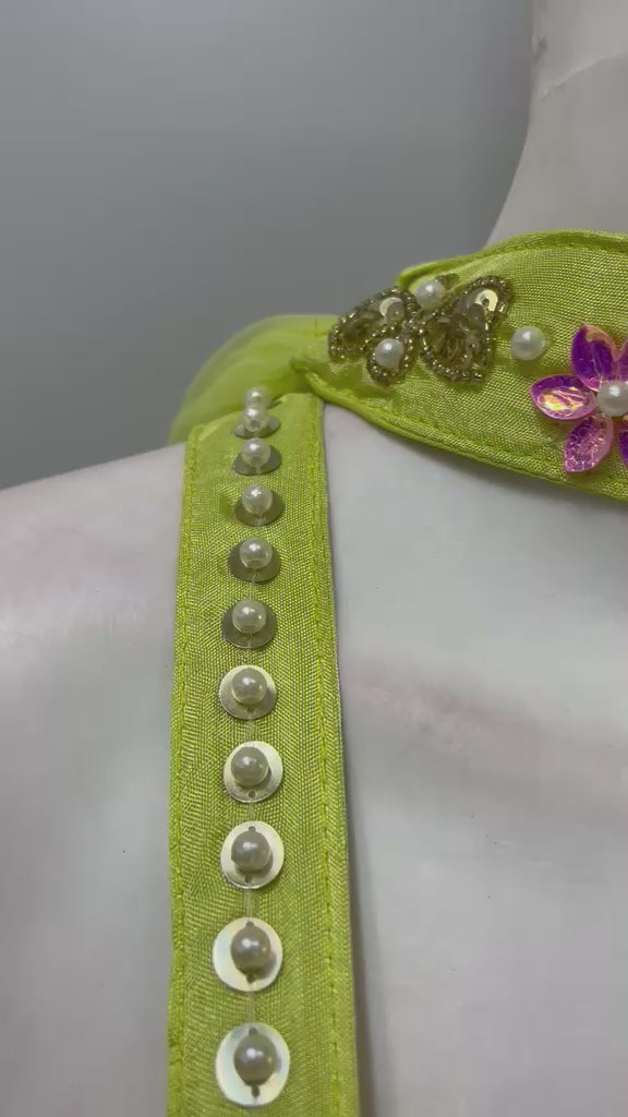 Lime Mirage Embellished Lehenga Set