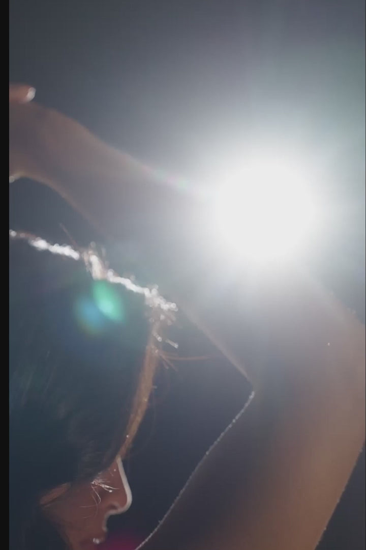 Emerald Frost Draped Saree Gown