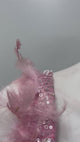 Dusty Rose Crystal Draped Saree Couture Set