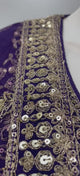 Midnight Royal Purple Embroidered Bridal Lehenga Set