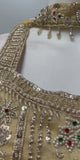 Antique Mustard Multicolor Jewel Palazzo Set