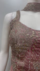 Rose Gold Embroidered Corset Palazzo Set