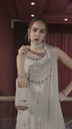 Ivory Jewel Embroidered Palazzo Set