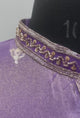 Royal Purple Gold Peacock Festive Mens Kurta