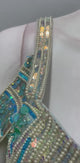 Seafoam Teal Floral Jewel Lehenga Set