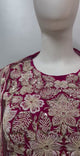 Magenta Gold Cape Palazzo Set