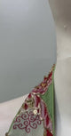 Pista Green Floral Halter Crop Palazzo Set