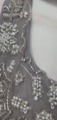 Smoky Taupe Silver Floral Palazzo Set
