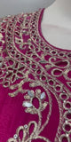Fuchsia Pink Hand-Crafted Palazzo Suit with Dupatta | Label S4U