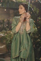Emerald Green Mirrorwork Anarkali Set