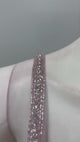 Dusty Mauve Silver Embellished Pre-Draped Saree Set