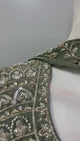 Smoky Olive Silver Jewel Palazzo Set