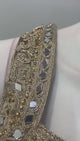 Antique Olive Gold Jewel Lehenga Set