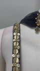 Noir Antique Gold Embroidered Peplum Lehenga Set