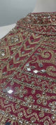 Magenta Amber Embroidered Draped Saree Set