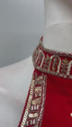Scarlet Red Gold Zari Lehenga Set
