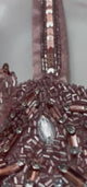 Rose Gold Crystal Draped Saree Set